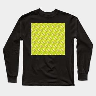 Hand drawn kiwi pattern design Long Sleeve T-Shirt